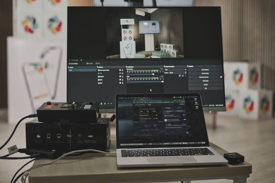 Dashboard showing streaming analytics charts and viewer metrics